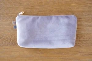 Kosmetyczka mała: szaroróżowa