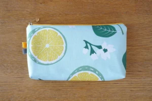 Kosmetyczka mała: cytrynowa
